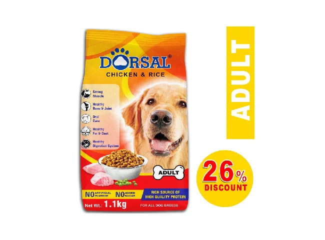 DORSAL DOG FOOD (HIGH QUALITY) Chicken, Rice 1.1 kg Dry Adult Dog Food