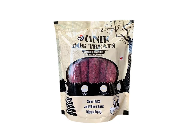 Unik Dog Treat, High Protein Flavored Mutton Chewstix Beef Dog Treat