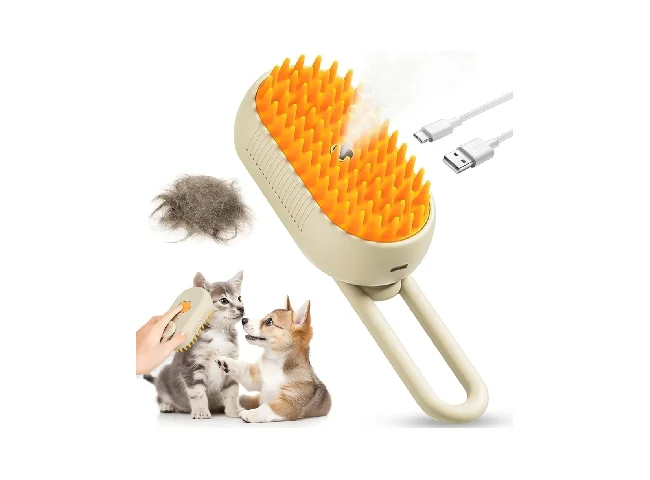 Steam Brush for Cats and Dogs, Pet Hair Brush Electronic Comb for  Monkey