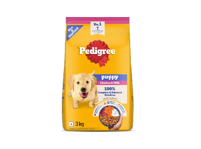 PEDIGREE 100% Nutrition Chicken, Milk 3 kg Dry Young Puppy Food