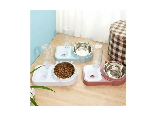 Pet Feeder and Water Dispenser for Cats & Dogs