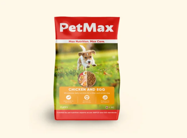 PETMAX Puppy Chicken, Egg 1 kg Dry Adult Puppy Food