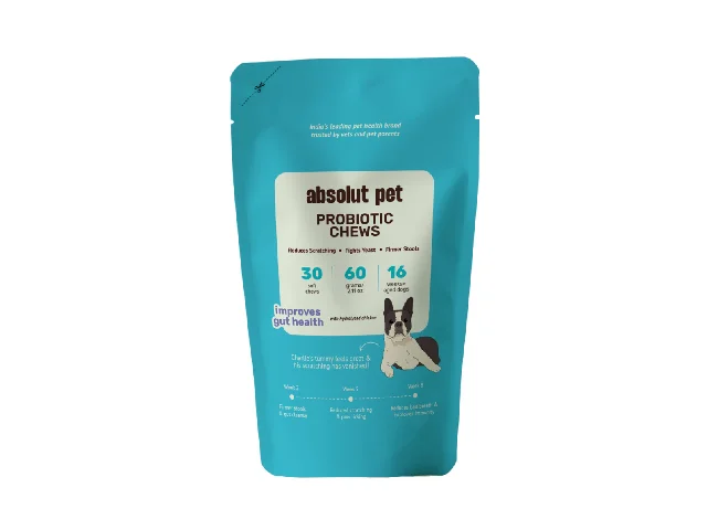 Probiotics for Dogs Gut health that Reduces Scratching & Paw-Licking 30 Chews Pet Health Supplements (60 g)