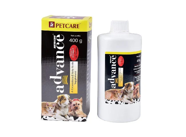 Nutricoat Advance Concentrated Fatty Acids Supplement 400 Gram Pet Health Supplements (400 g)