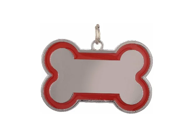 Bone Shape Collar Tag Cum Pendant for All Size Breed Puppy/Kitten/Cat Engraved Multicolor Dog Tag