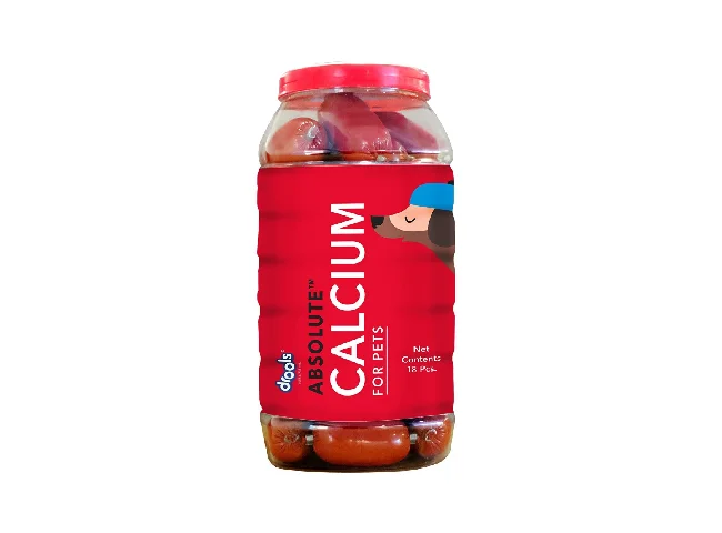 Drools Calcium Sausage Dog Supplement - Jar, 32 PCS Chicken 0.5 kg Wet Adult Dog Food